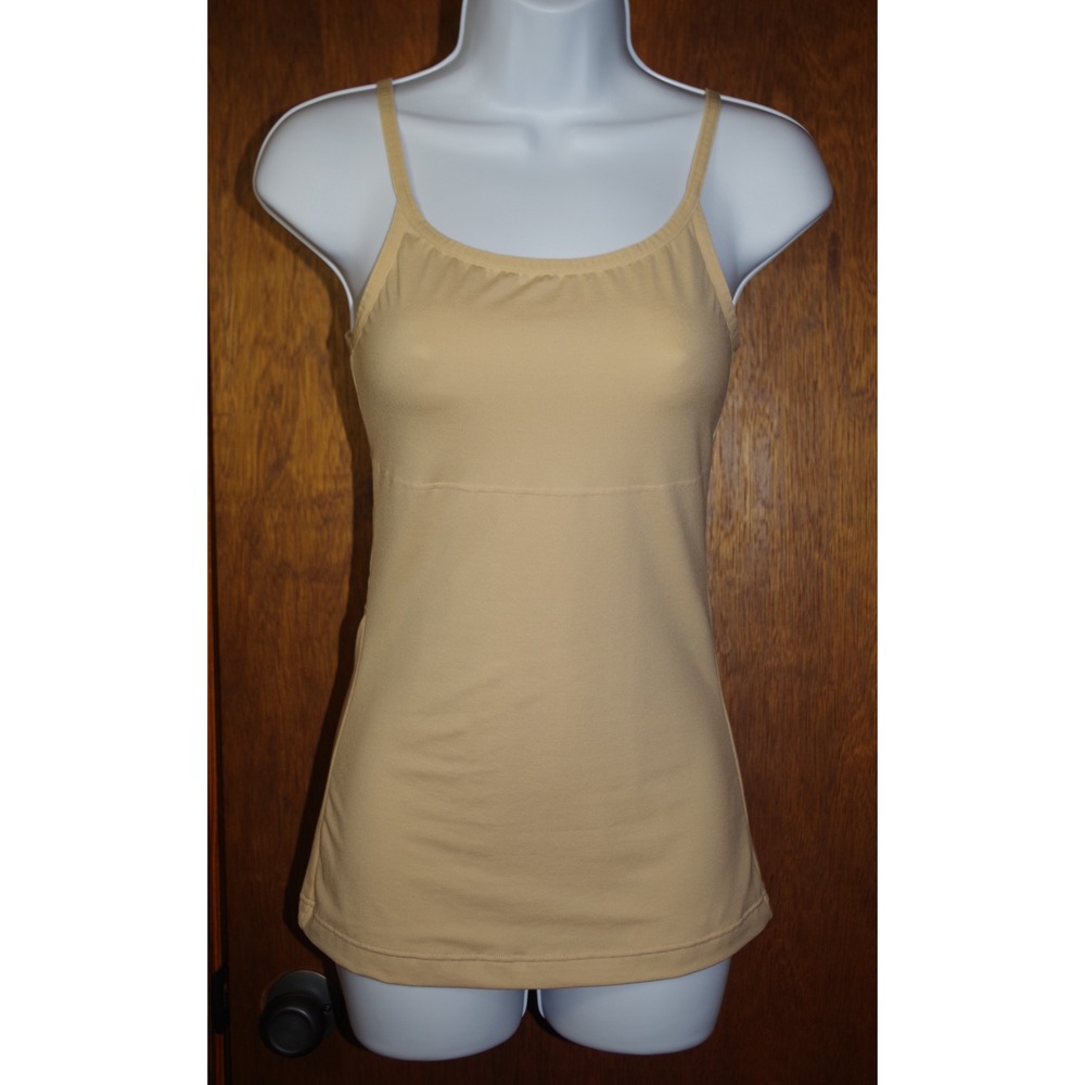 Maidenform Tan Nude Shapewear Camisole Adjustable Straps Small P3266 Smoothing - Picture 2 of 7